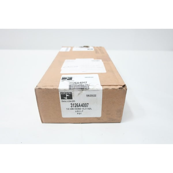 Ross HORIZONTAL HAND LEVER MANUALLY OPERATED DIRECTIONAL CONTROL VALVE 3126A4007 - main